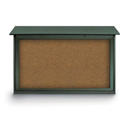 United Visual Products Indoor Enclosed Combo Board, 48"x36", White Frame/White Porc & Pearl UVCB4836W-WHTPORC-PEARL
